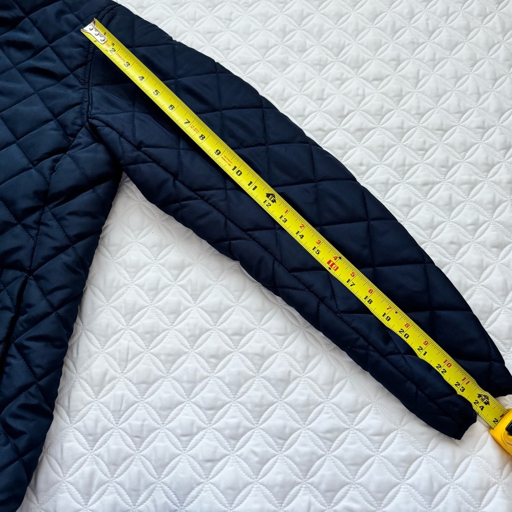 Hawke & Co. HK Quilted Heritage Full Zip Jacket Coat Navy Blue Size M - Picture 12 of 15